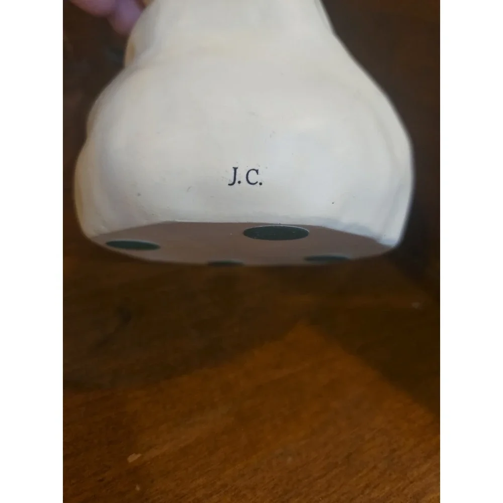 Hallmark Mitford Snowman Figurine JC Christmas Lights Star Jan Karon Resin 2000